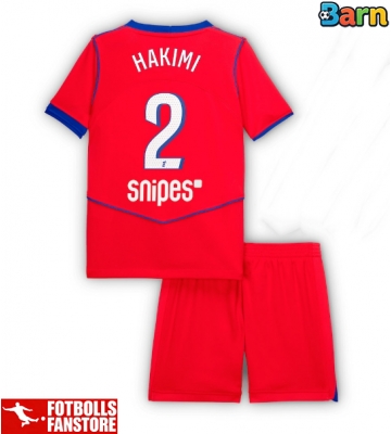 Paris Saint-Germain Achraf Hakimi #2 Tredje Tröja Barn 2025-26 Kortärmad (+ Korta byxor)